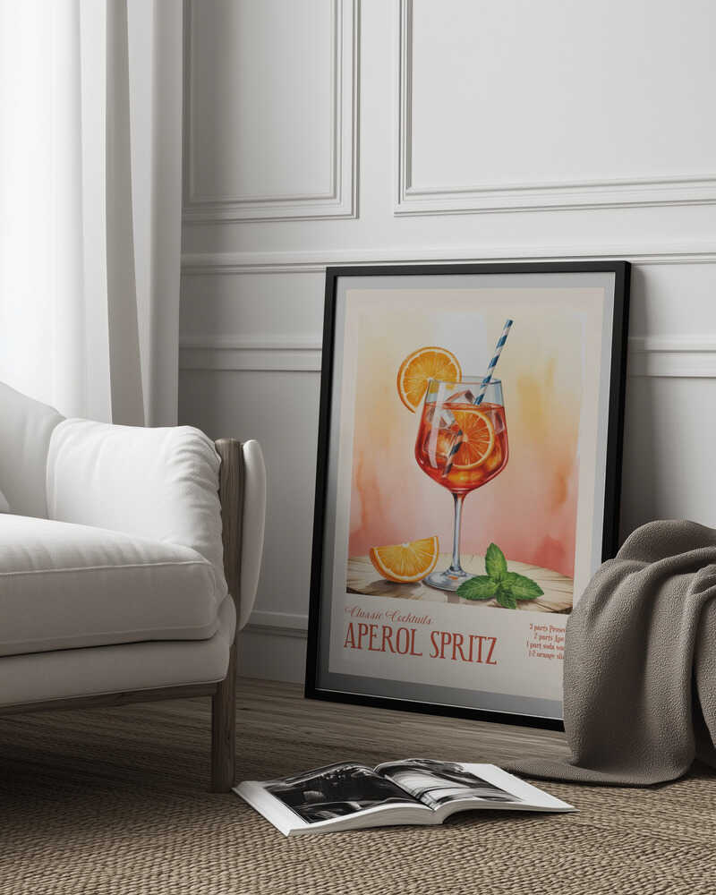 Classic Cocktails - Aperol Spritz Poster