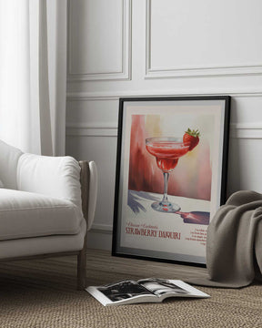 Classic Cocktails - Strawberry Daiquiri Poster