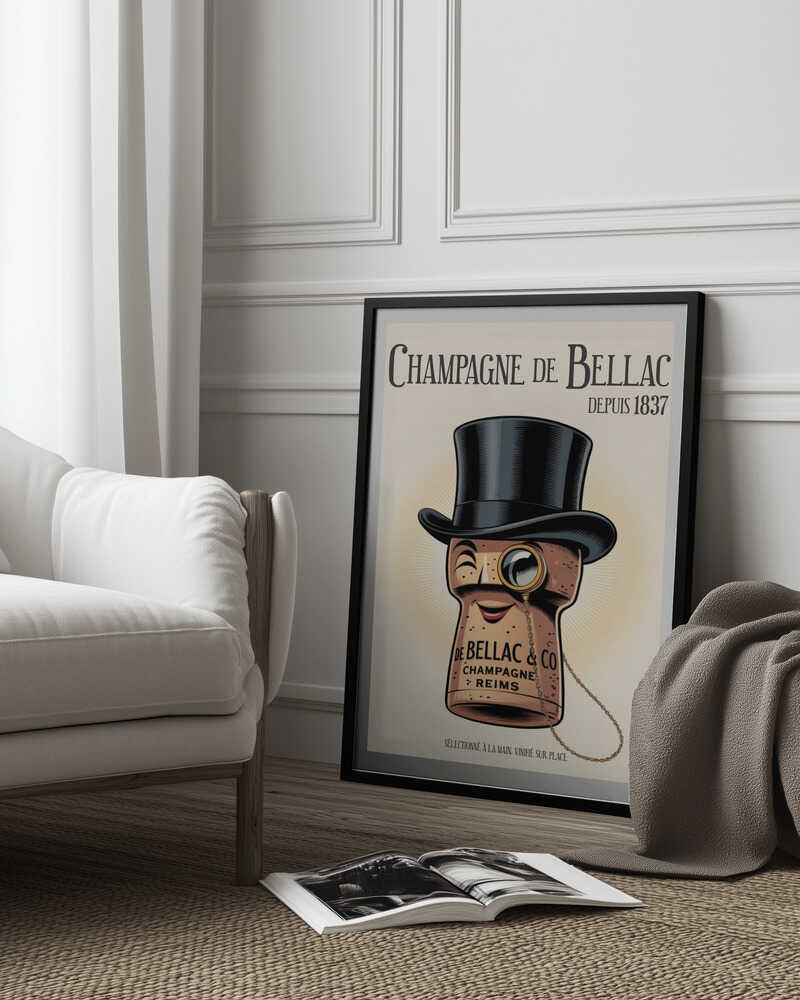 Champagne De Bellac Poster