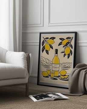 Limoncello Bottle Poster