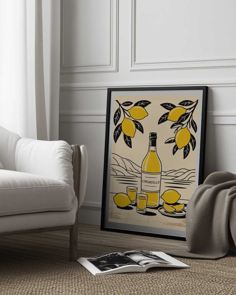 Limoncello Bottle Poster