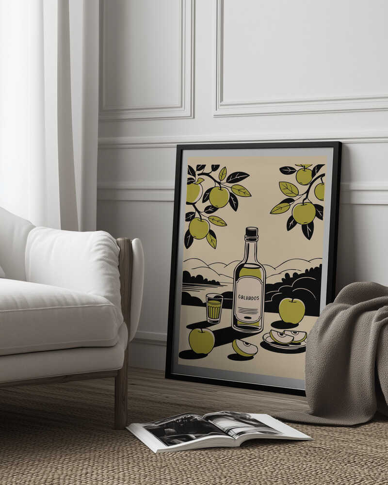 Calvados Bottle Poster