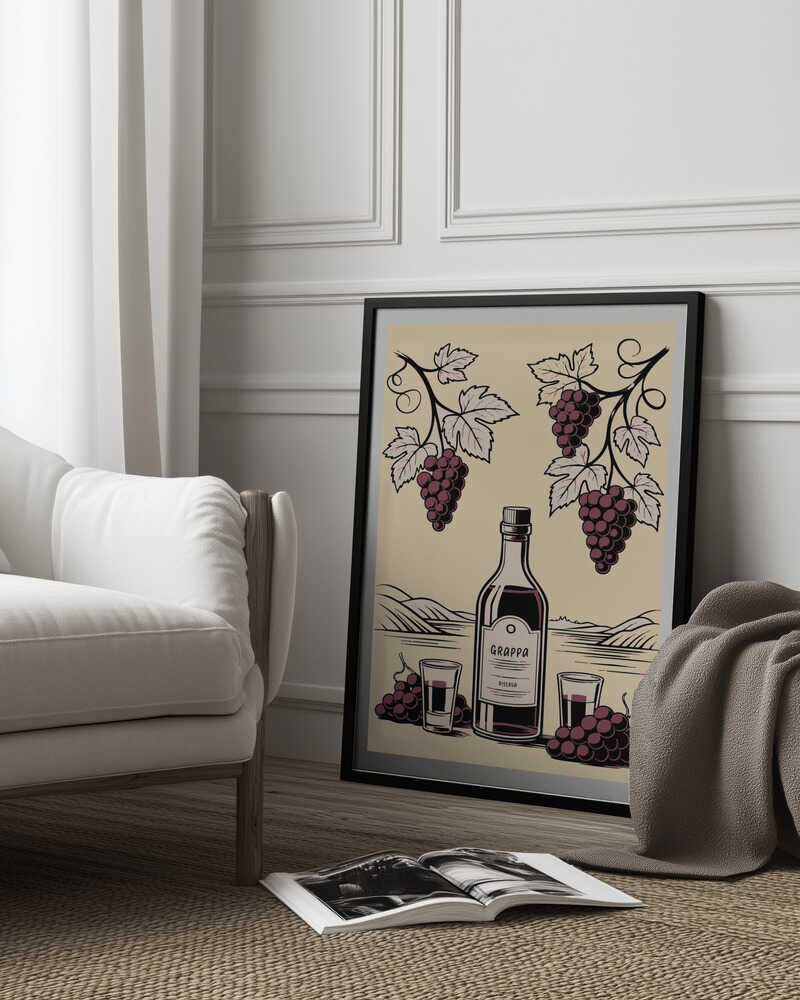 Grappa Bottle Poster