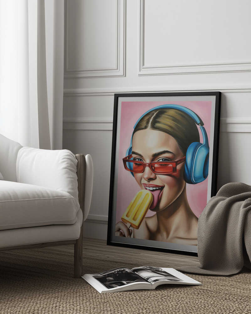 Popsicle and Music Poster