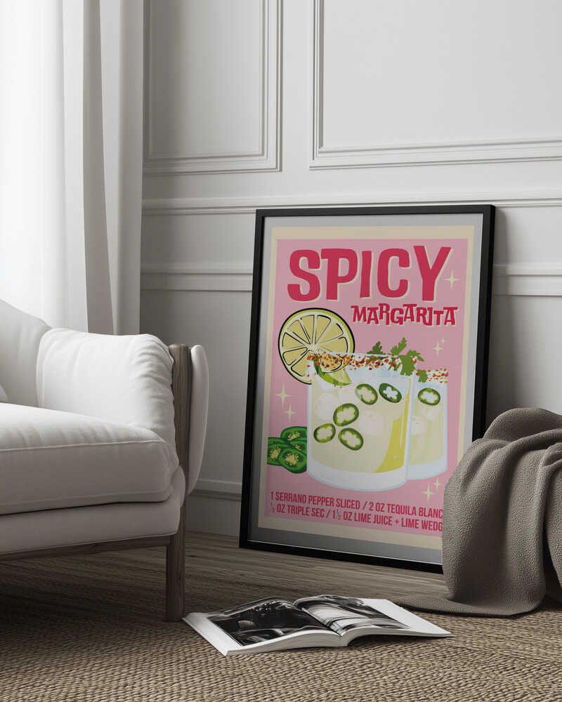 A3 Spicy Margs 5 Pink 01.png Poster