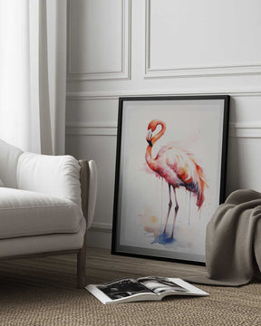 Flamingo Watercolor Poster