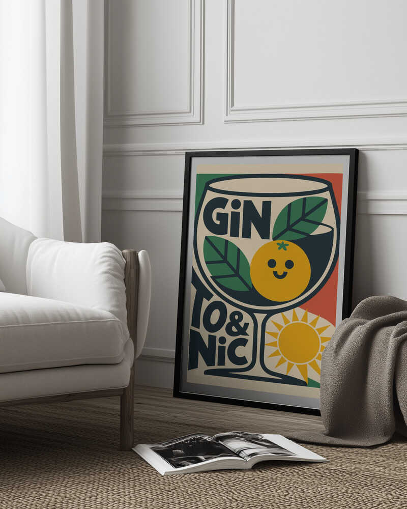 Sunny Gin and Tonic Poster