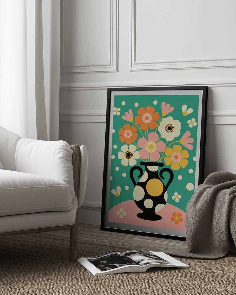 Bouquet of Bold Flowers Poster
