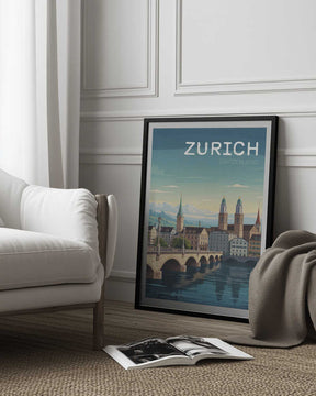 Zurich Travel Poster Poster
