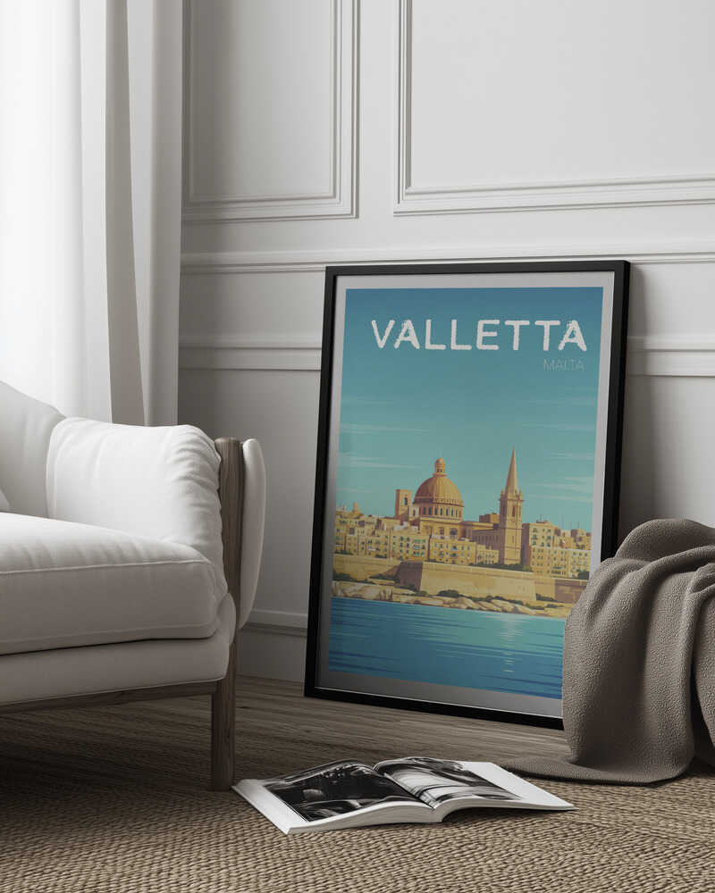 Valletta Travel Poster Poster