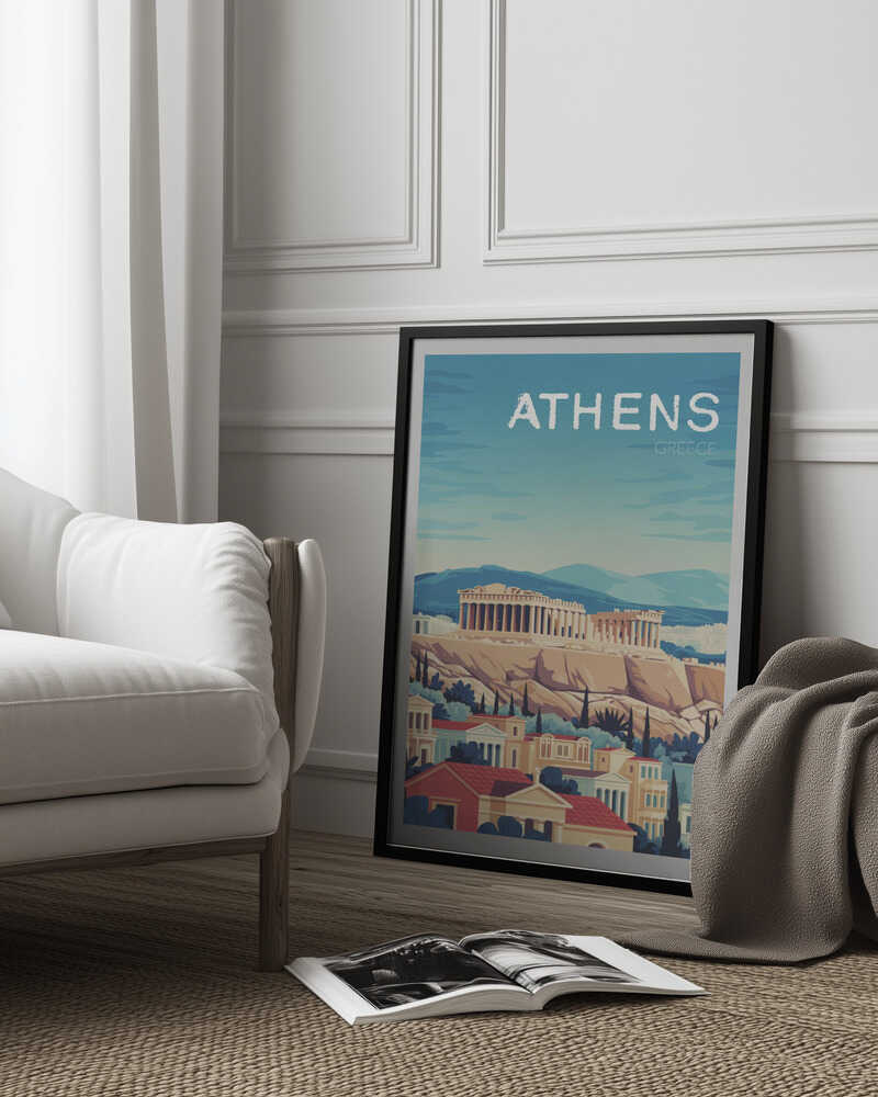 Athens Travel Poster Poster
