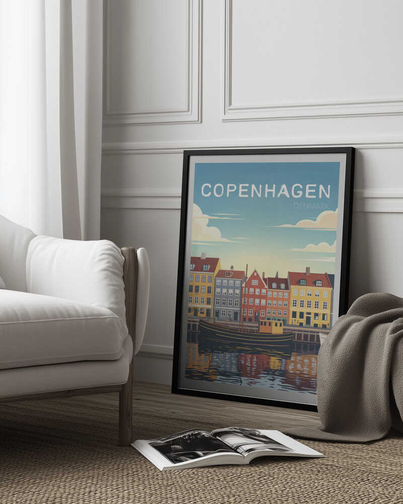 Copenhagen Travel Poster Poster