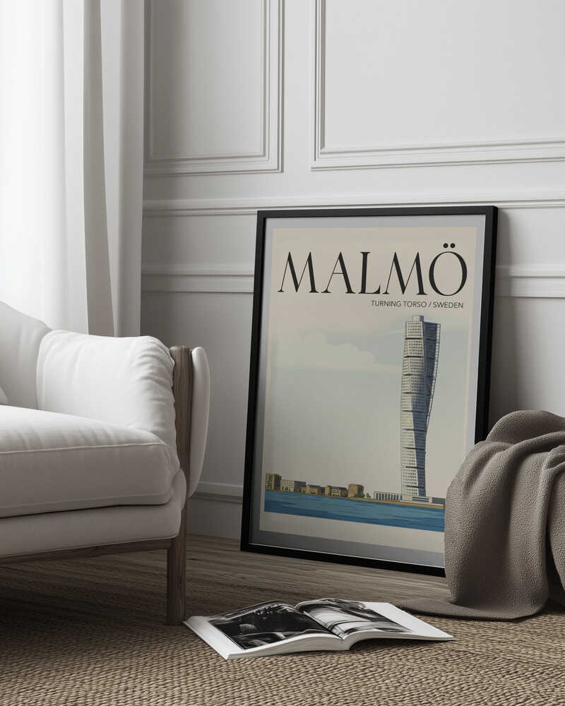 Malmö Travel Poster Poster