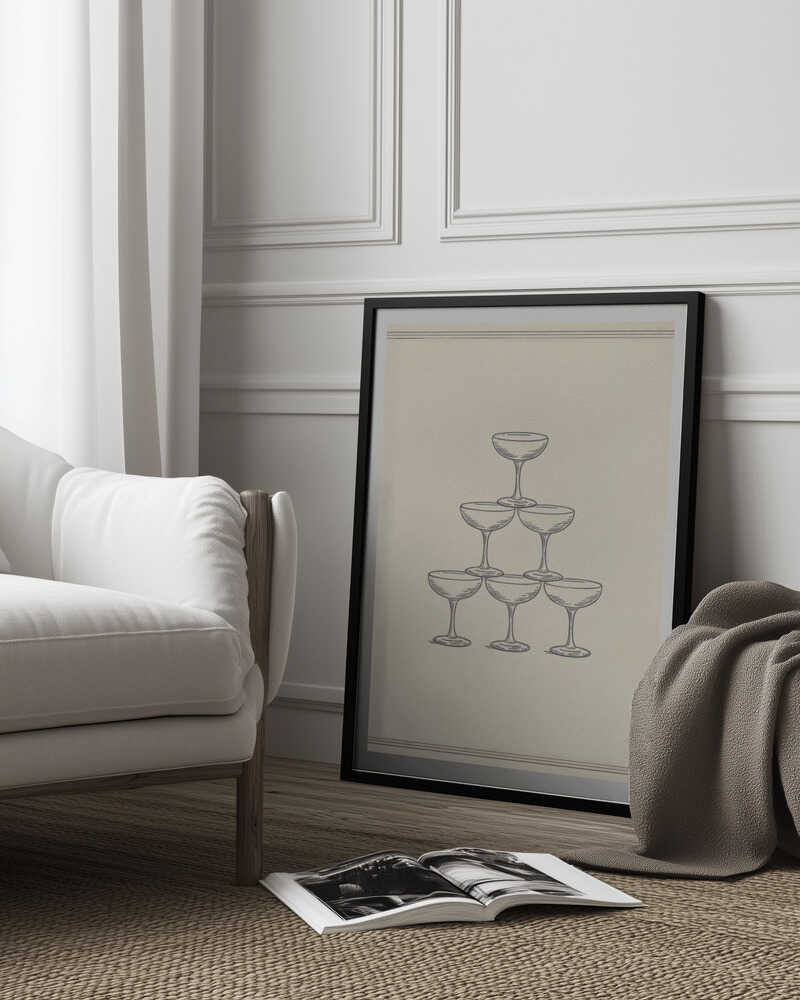 Glass Stack Poster