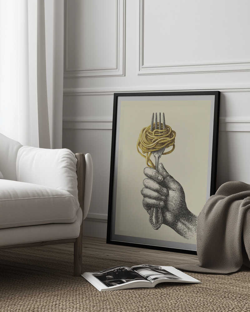 Spaghetti On a Fork Poster