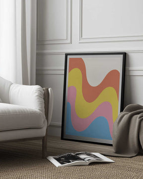 Waves of Color Poster