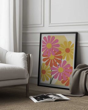 Happy Flowers Poster