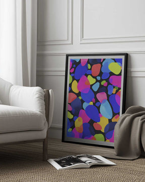 Neon Mosaic Poster