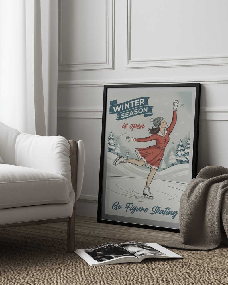 Go Figure Skating Poster