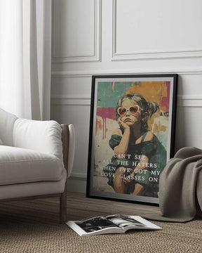 Love Glasses On Poster