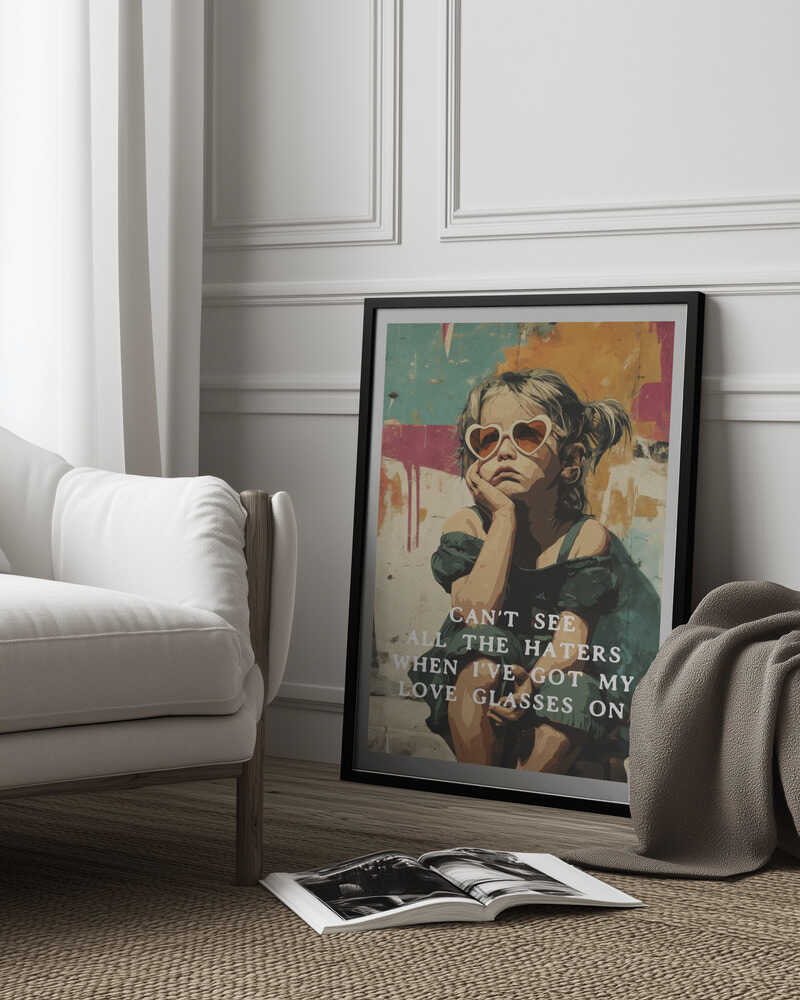 Love Glasses On Poster