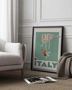 Italy Pasta Swing Poster