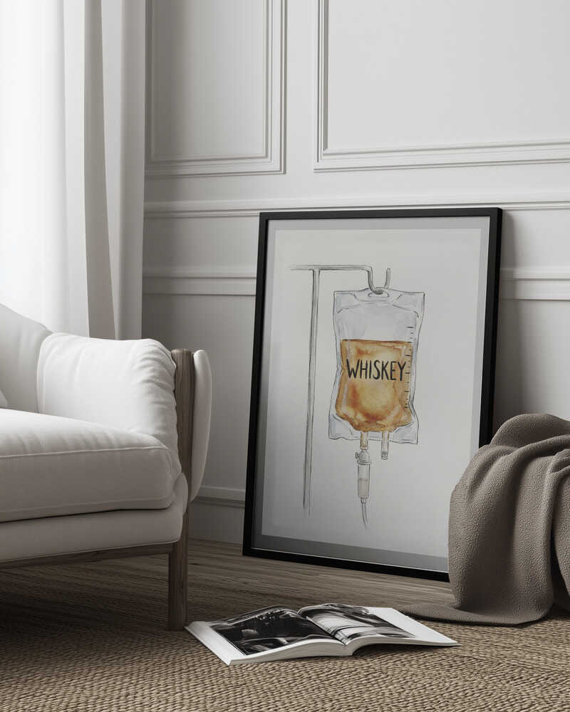IV Whiskey Bag Poster