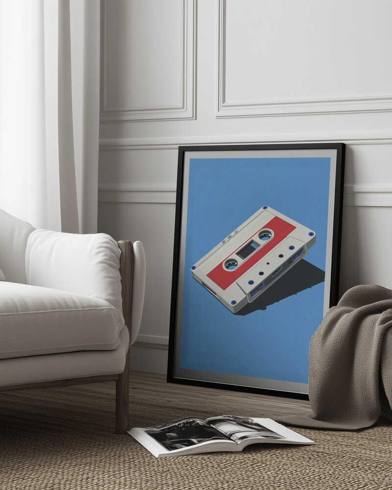 Audio Cassette Tape Poster