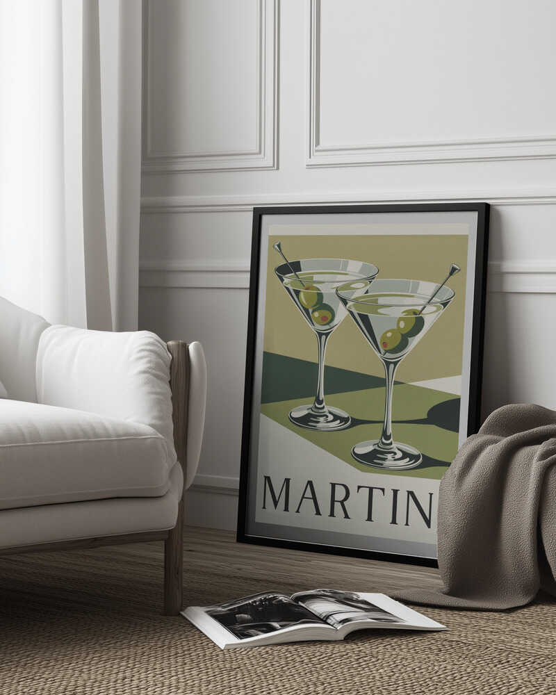 Martini Times Two Poster
