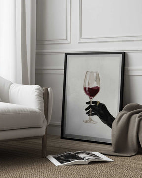 A Glass of Red Wine Poster