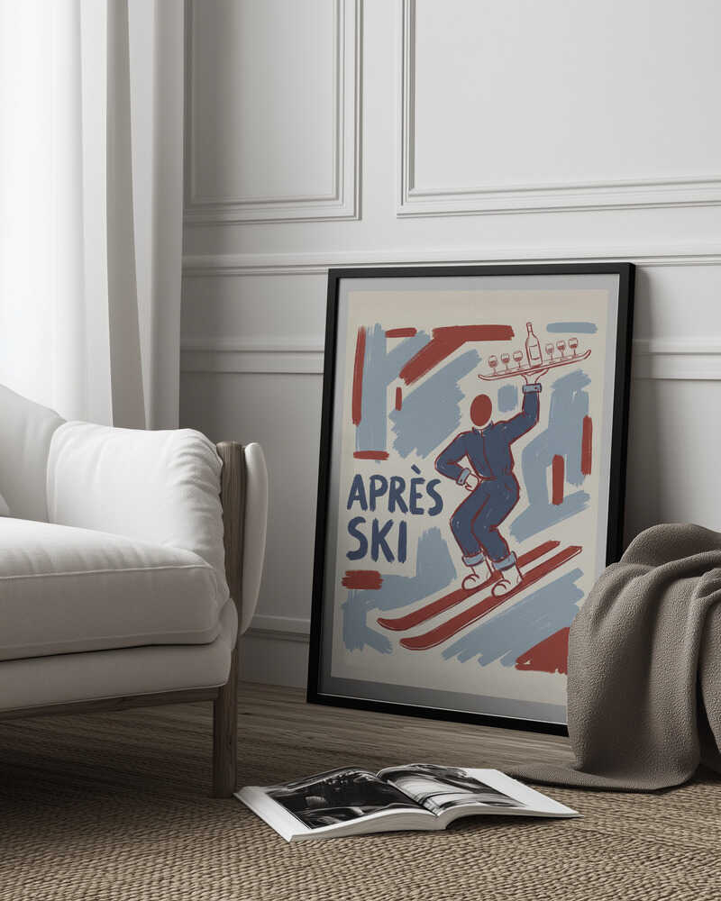 Apres Ski Waiter Poster