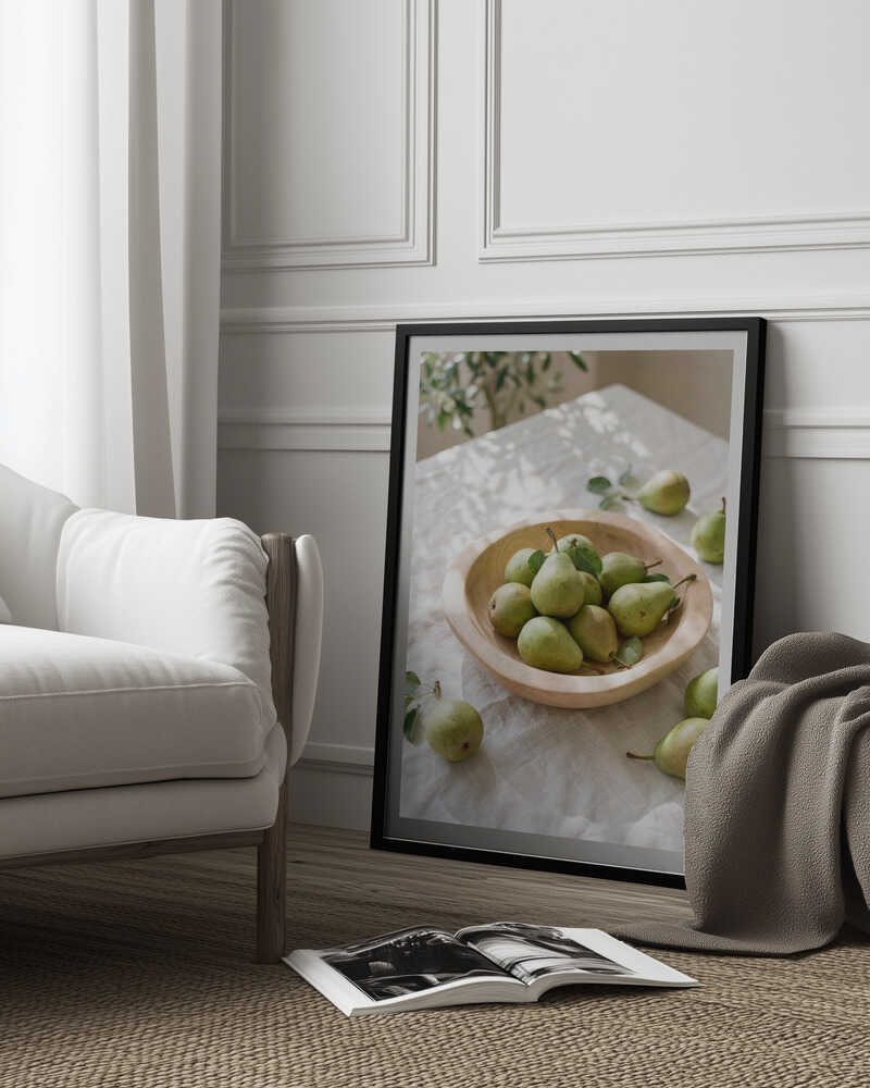 Ripe Green Pears Poster