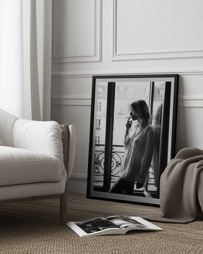 Smoking By the Window Poster