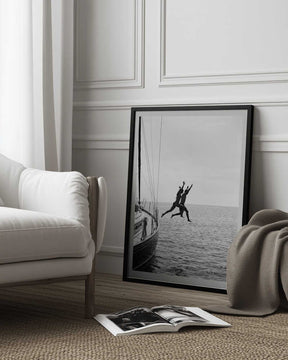Jumping From a Boat Poster
