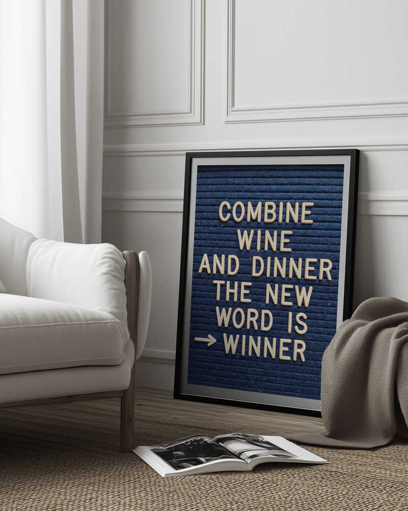 Combine Wine and Dinner Poster