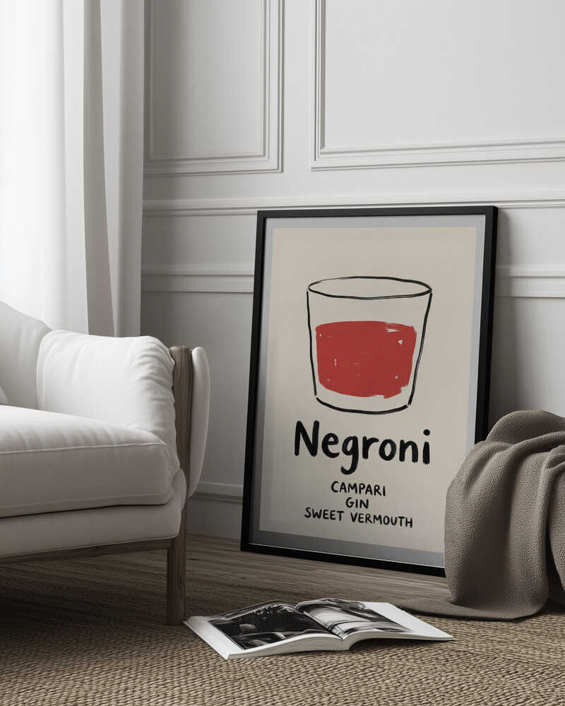 Negroni Sketch Poster