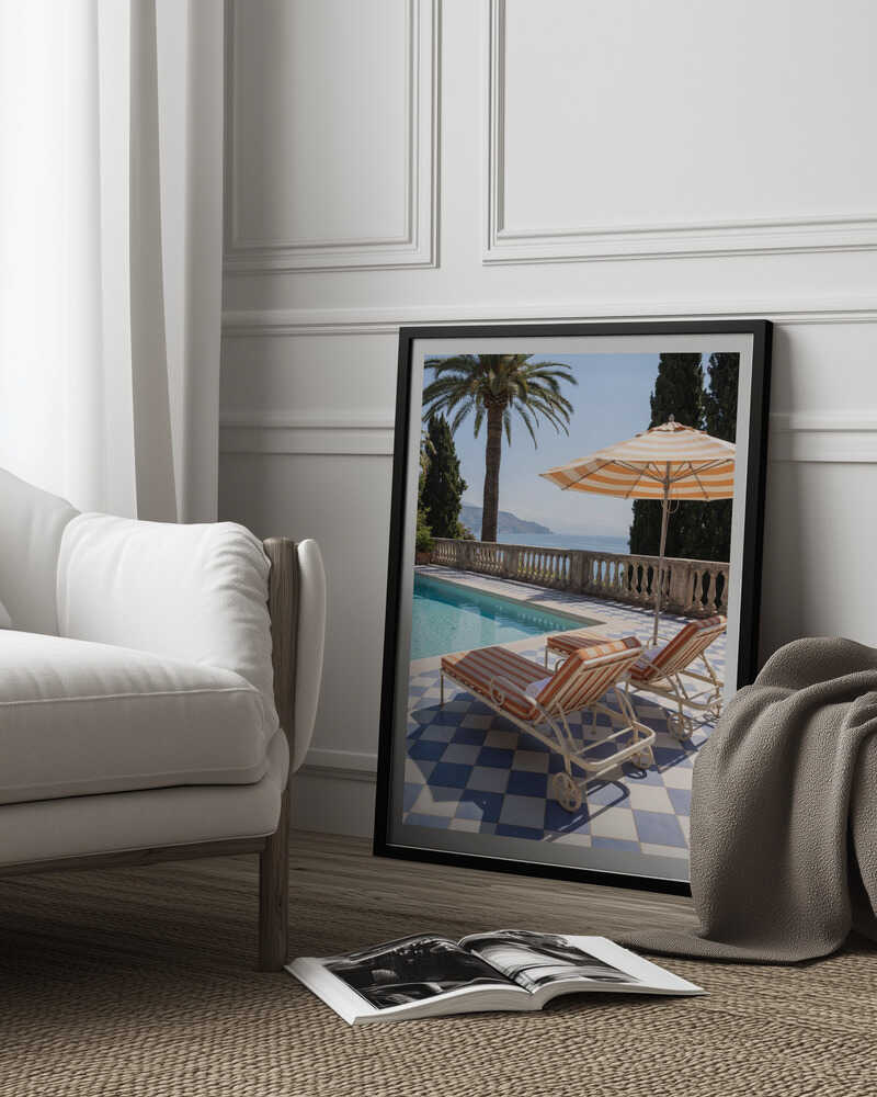 Sunbeds At the Beach Villa Poster