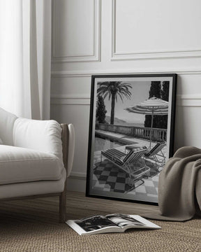 Sunbeds At the Beach Villa Poster