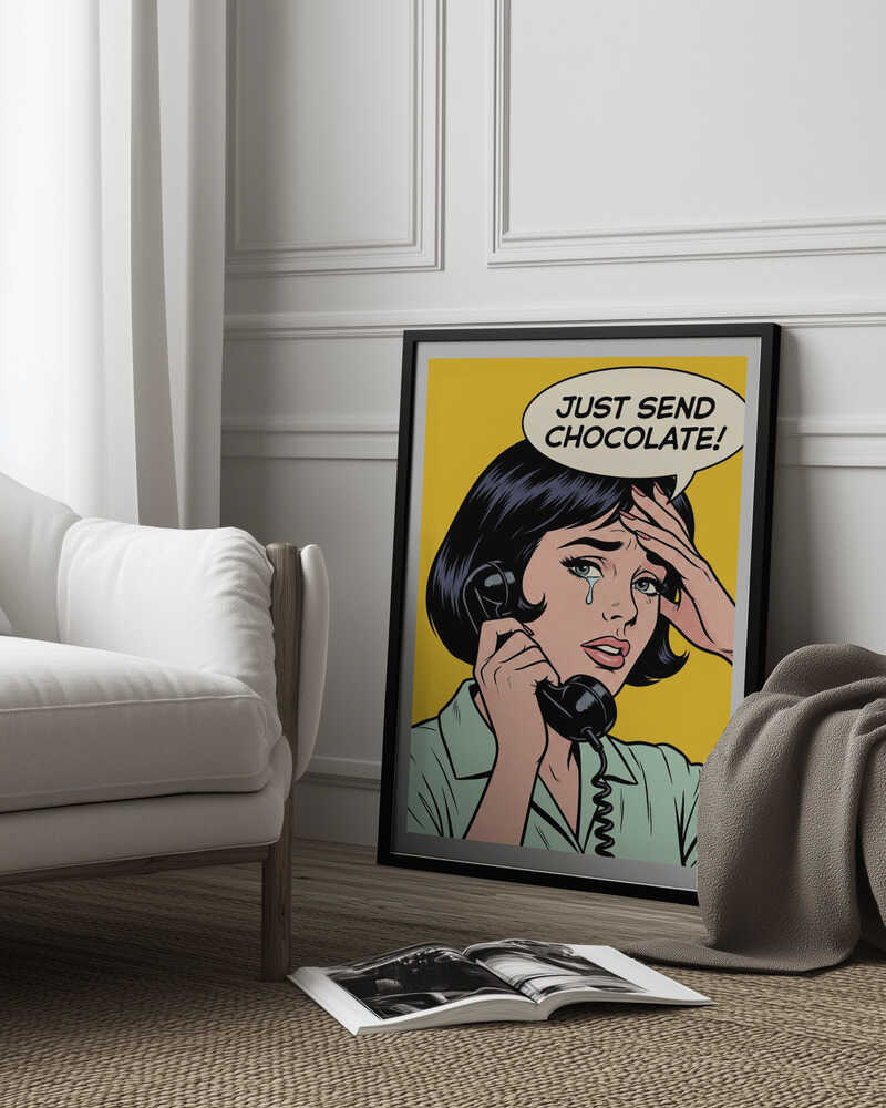 Just Send Chocolate Poster