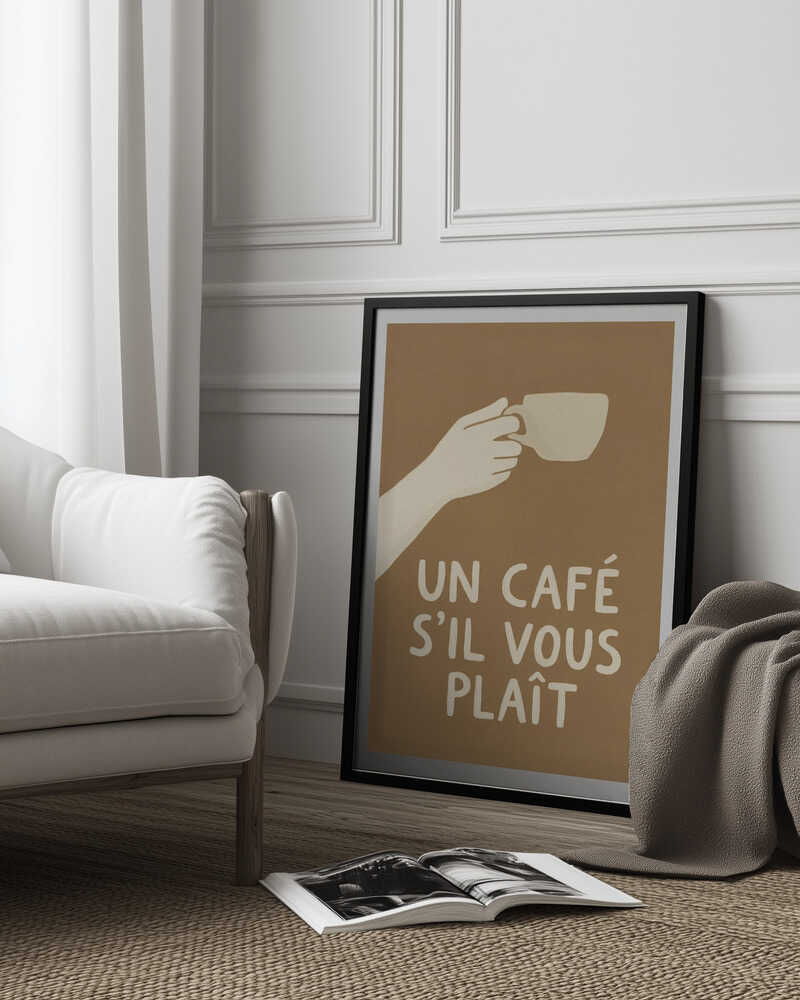 Un Café S'il Vous Plait Poster