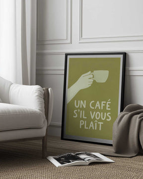 Un Café S'il Vous Plait Poster