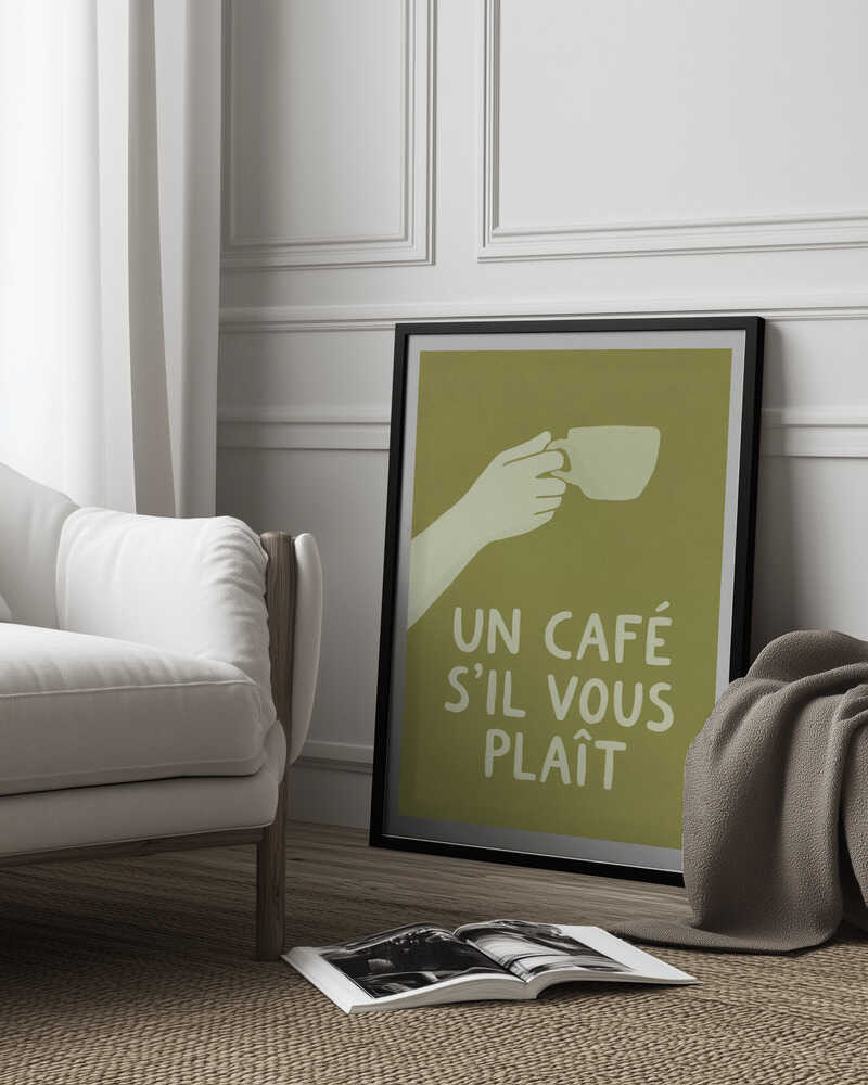Un Café S'il Vous Plait Poster