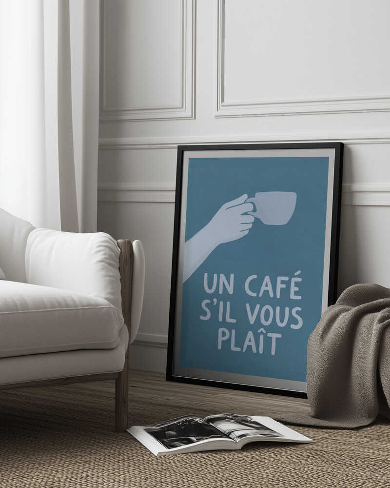 Un Café S'il Vous Plait Poster