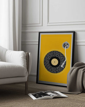 Spinning Vinyl Orange.png Poster