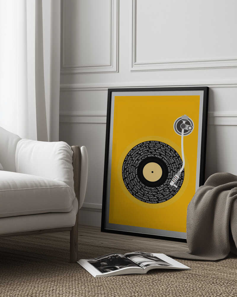 Spinning Vinyl Orange.png Poster