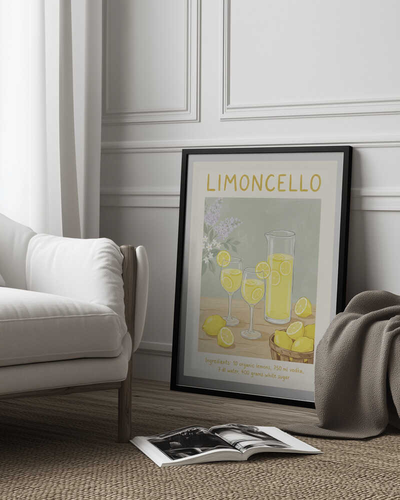 Limoncello Lemon Refreshment Poster