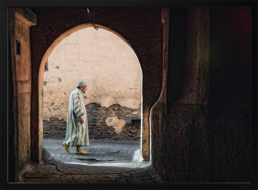 the streets of Marrakesh Poster
