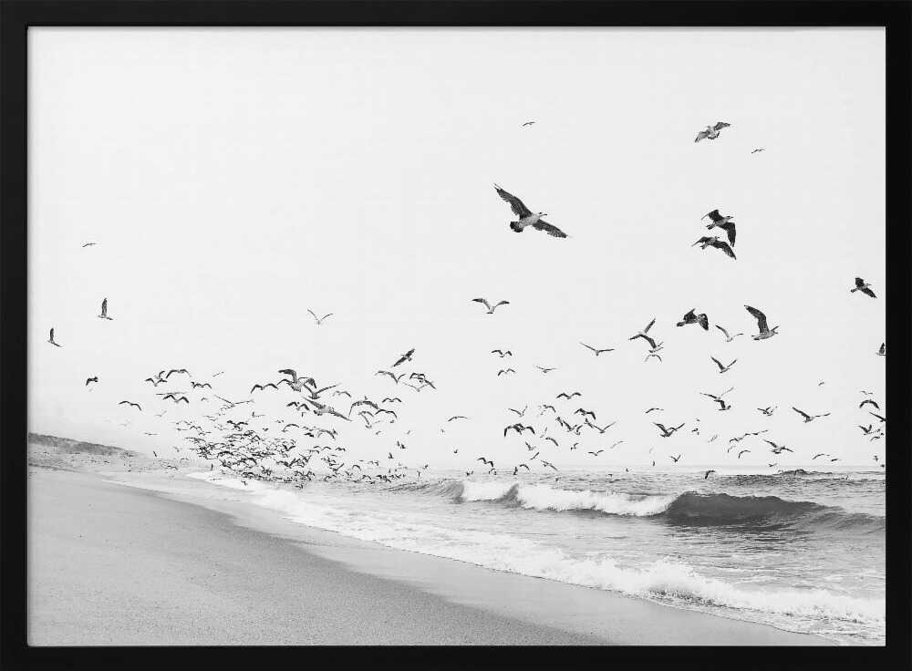 Seascape BW Poster