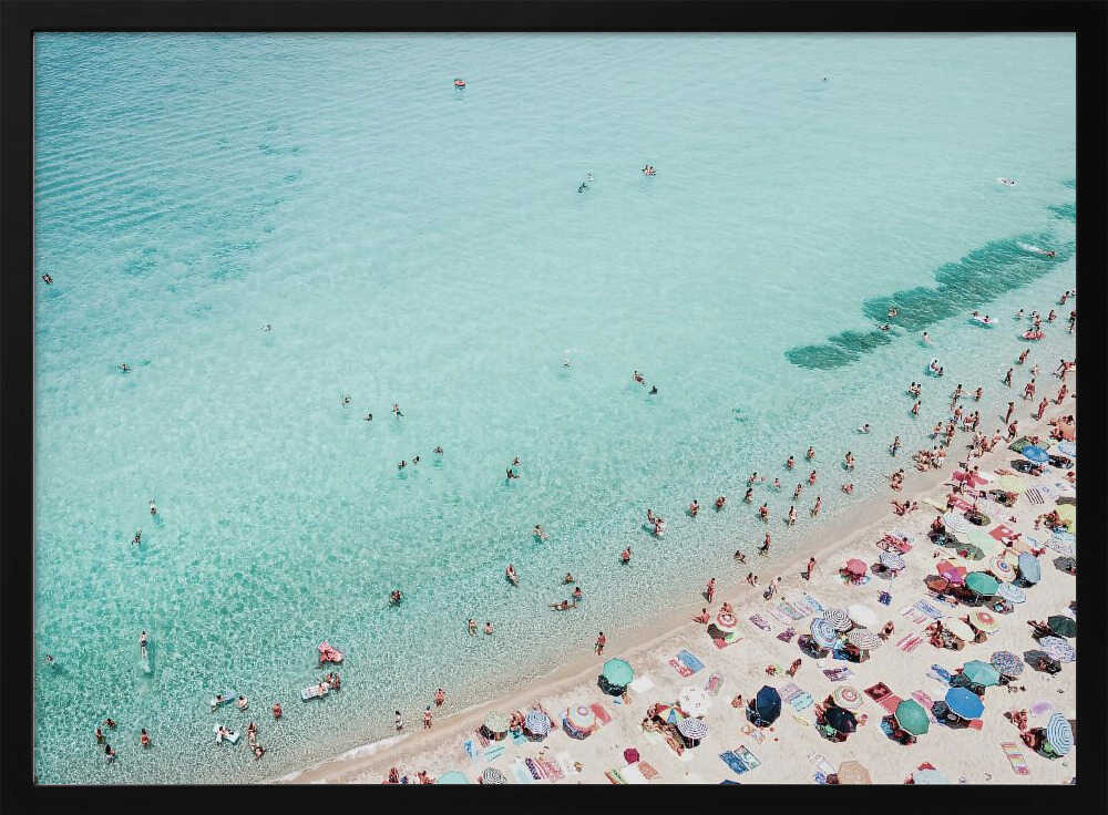 Busy Beach Poster