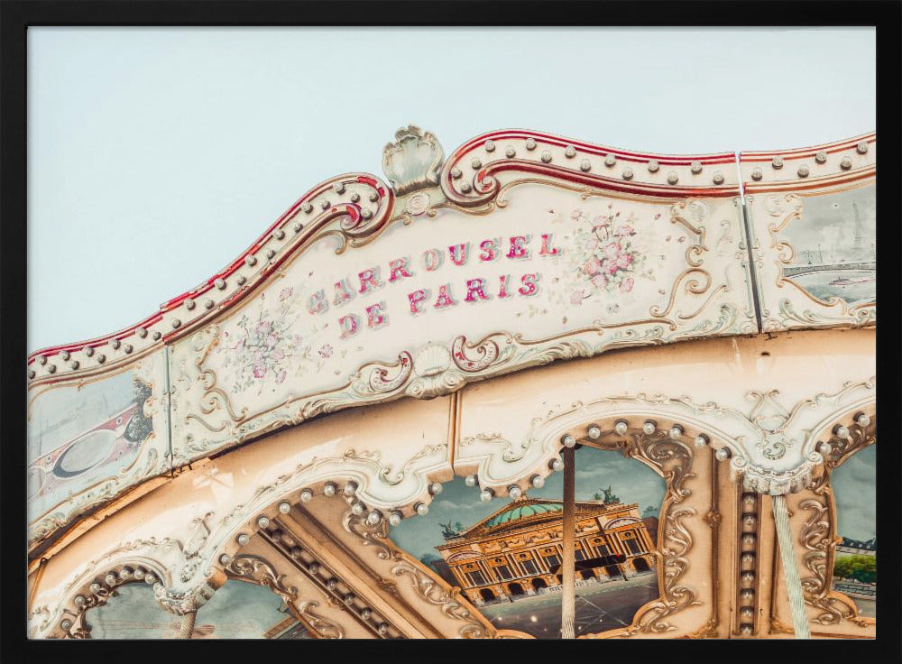 Carousel de Paris in August Poster